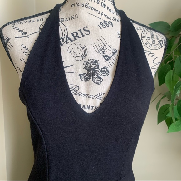 Lulus Federica Black Crocheted Lace Bodycon Dress Sz M - Picture 4 of 13